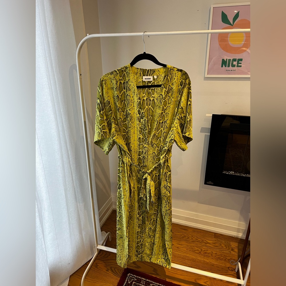Weekday Snake Print Dress